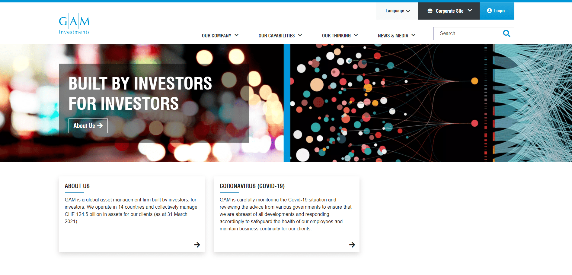 gam holding website